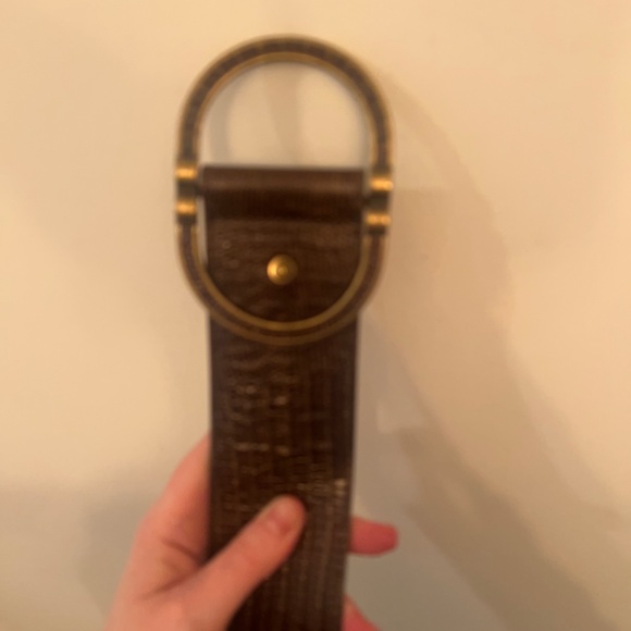 Sezane Tan Leather Belt Timeless Accessory - Picture 2 of 3